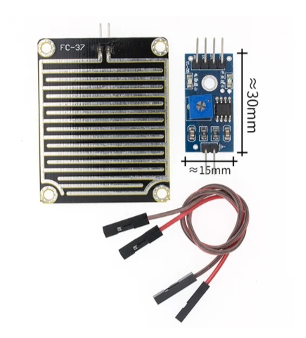 10Pcs Snow/Raindrops Detection Sensor Module Rain Weather Module Humidity For Arduino