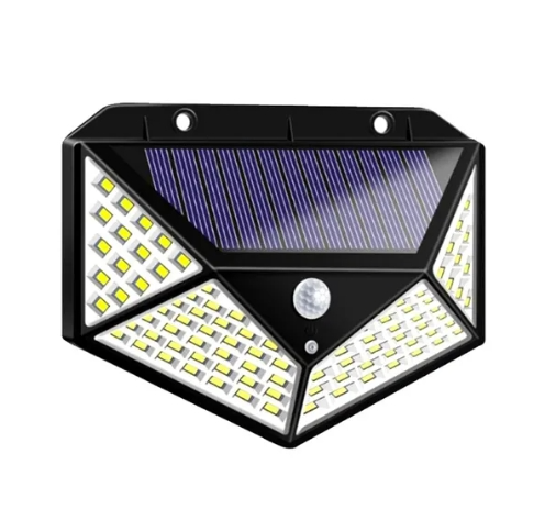 10Pcs 100 LED Wall Lights Outdoor Solar Lamp PIR Motion Sensor Solar Powered Sunlight Street Light for Garden Decoration